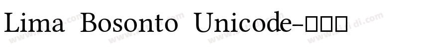 Lima Bosonto Unicode字体转换